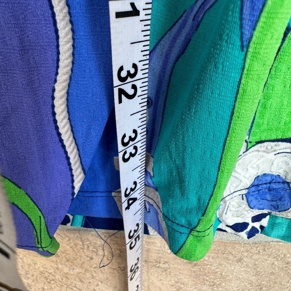 GOTTEX SLEEVELESS DRESS- BLUE MULTI XS - Picture 7 of 8